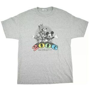 2006 Anniversary Grey Disney Graphic TShirt SizeXL
